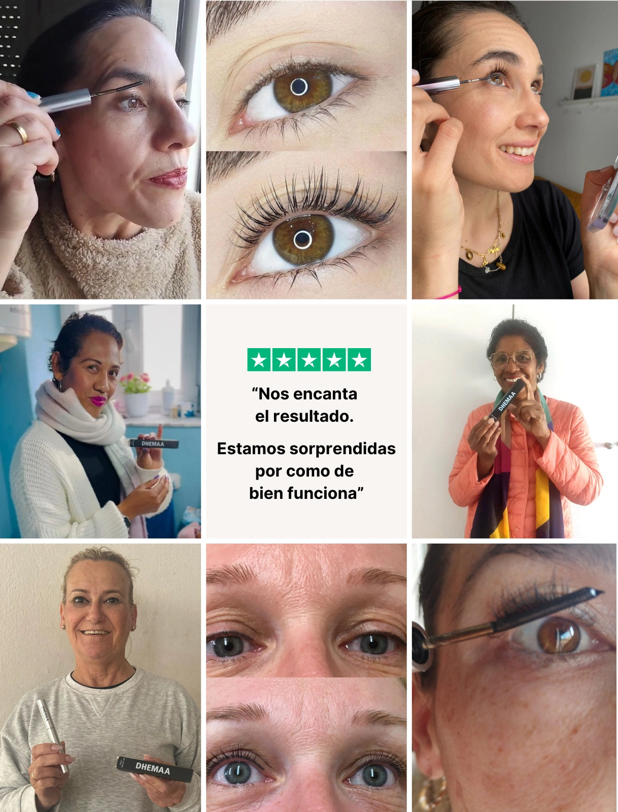 DHEMAA Máscara de Pestañas : Voluminiza y Define al Instante