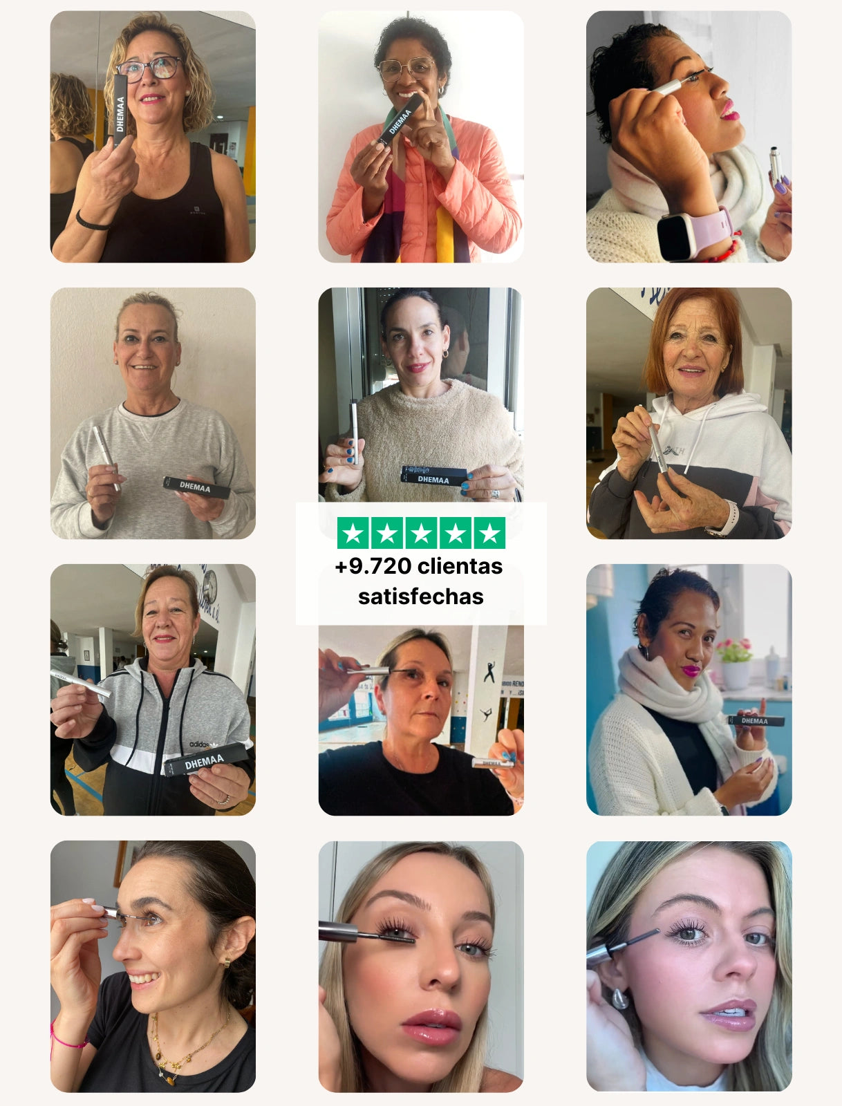 DHEMAA Máscara de Pestañas : Voluminiza y Define al Instante